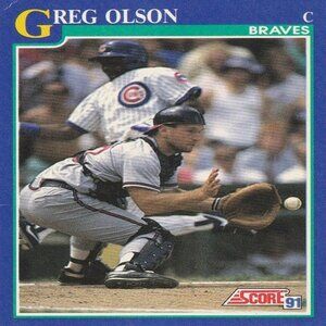 Greg Olson - 1991 Score '91 MLB Card